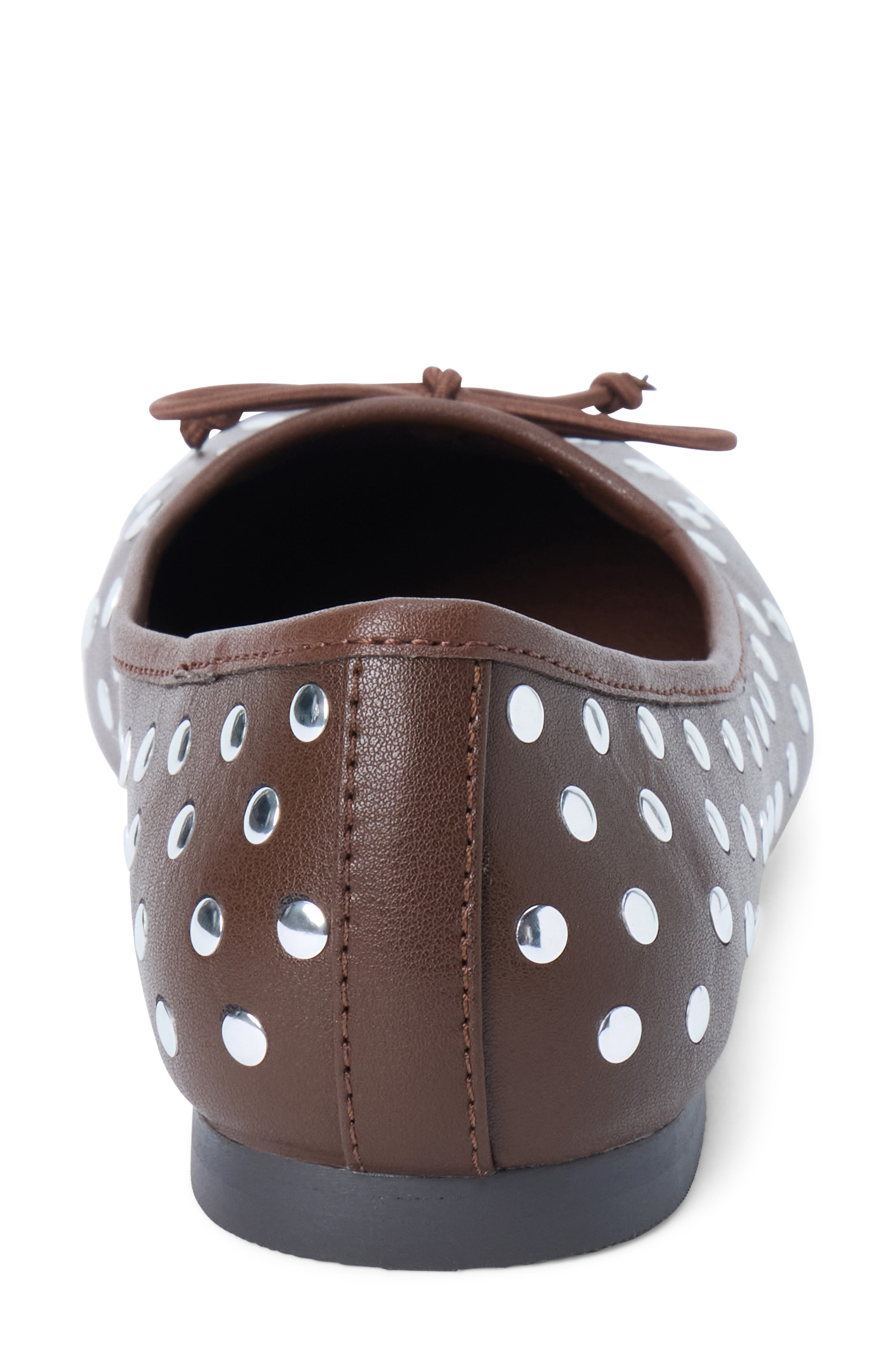 Easton Faux Leather Flat, Alternate, color, ESPRESSO
