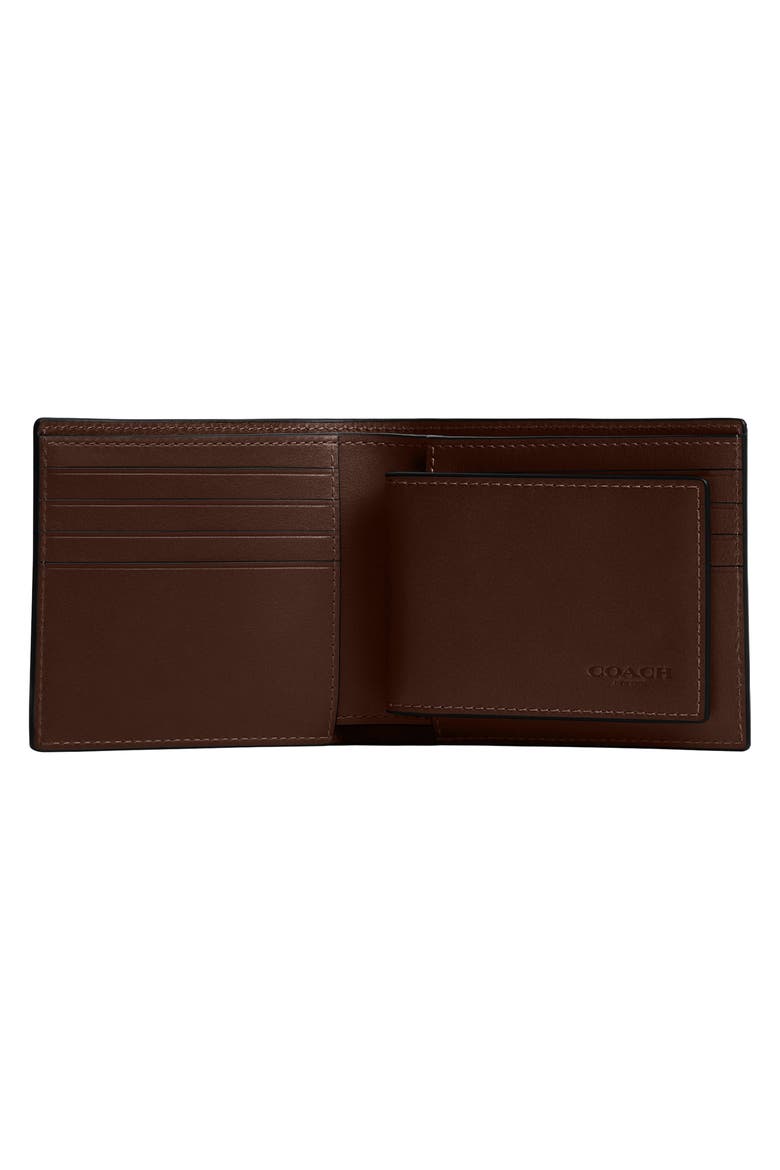 3-in-1 Leather Bifold Wallet, Alternate, color, MAPLE