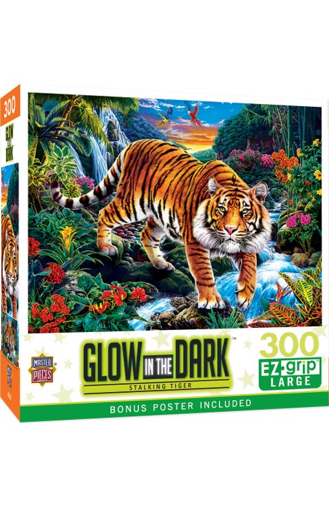 Stalking Tiger 300 Piece Glow Puzzle
