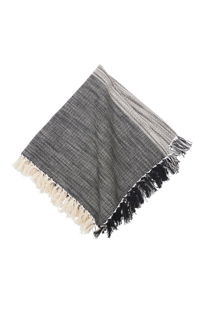 Kerbey Onyx Cotton Napkin Set of 4, Alternate, color, Black