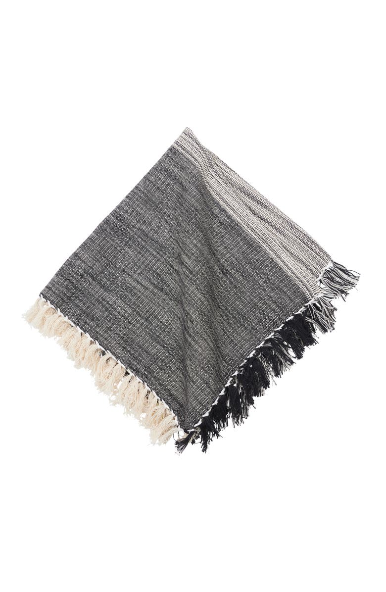 carol & frank Kerbey Onyx Cotton Napkin Set of 4, Alternate, color, Black