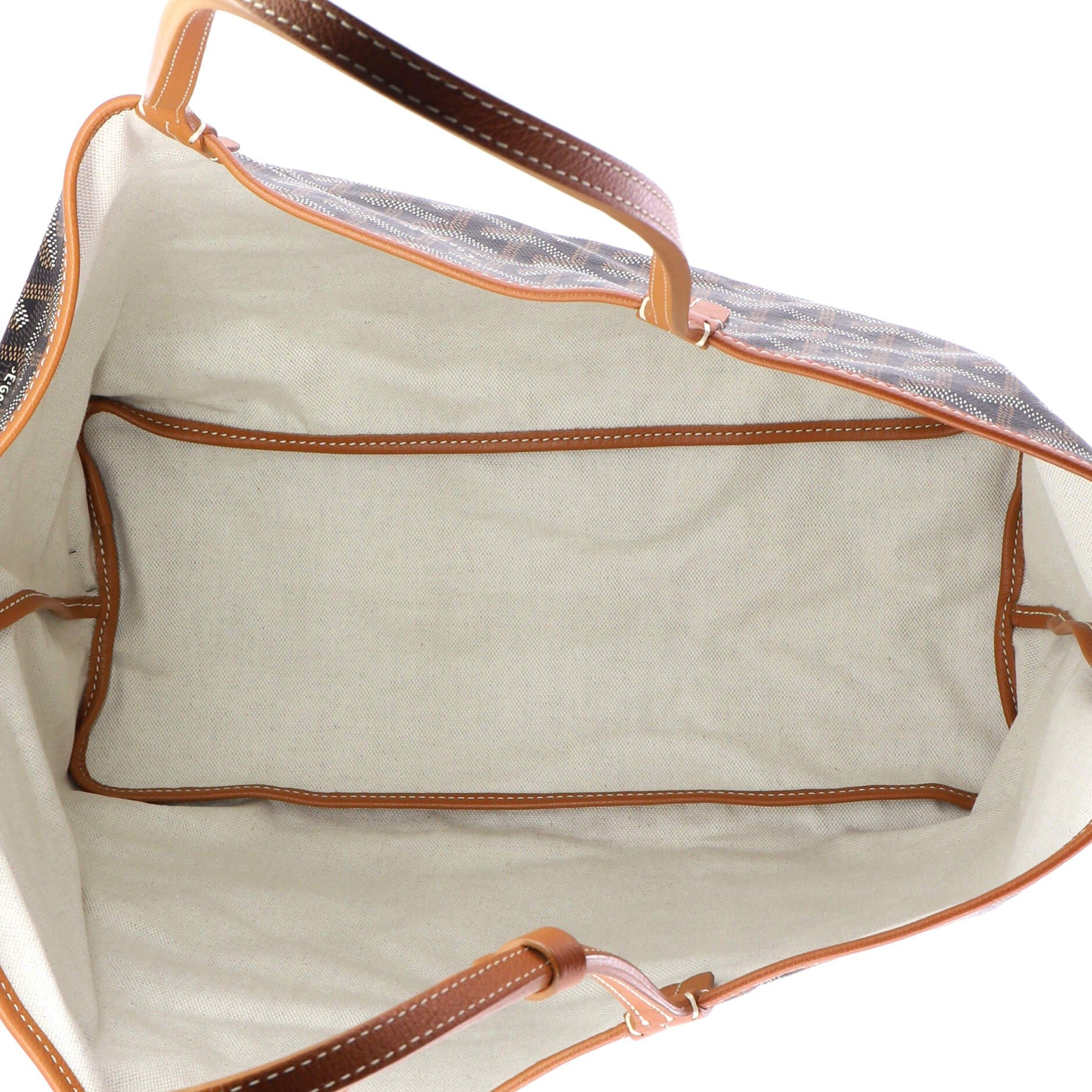 Pre-Owned Goyard Saint Louis Tote Coated Canvas PM, Alternate, color, Brown