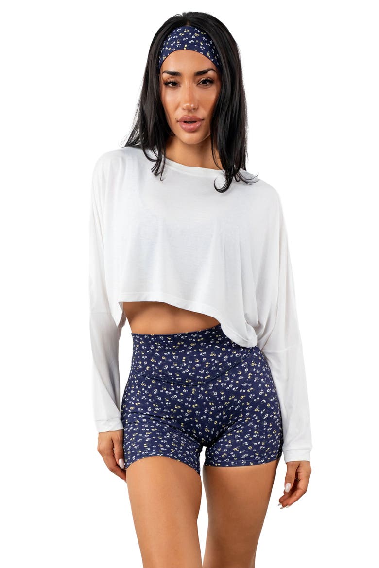 Flow Crop Long Sleeve, Main, color, Snow