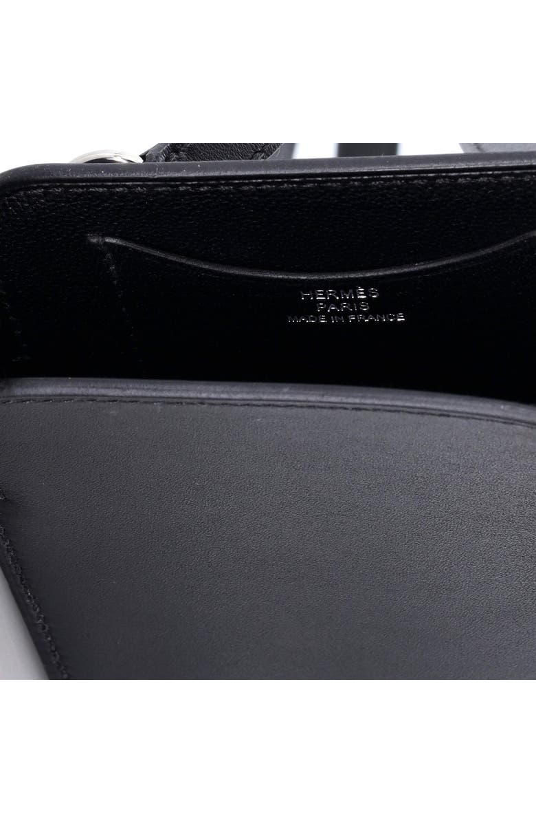 Pre-Owned Hermes Hac a Box Phone Case Tadelakt, Alternate, color, Noir
