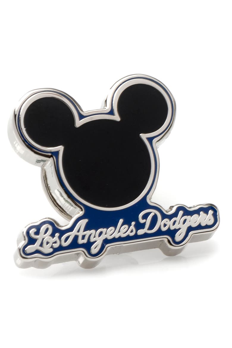 Mickey Mouse Los Angeles Dodgers Lapel Pin, Main, color, BLUE