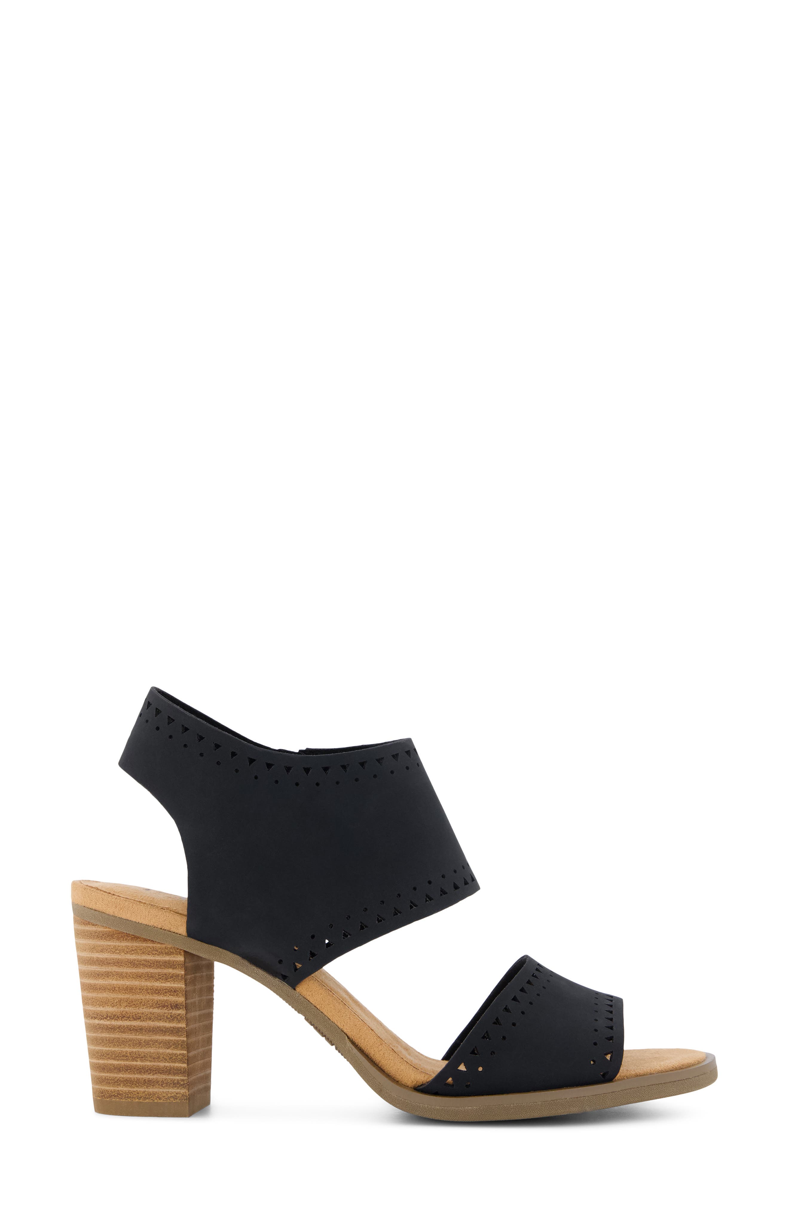 Majorca Cutout Sandal, Alternate, color, BLACK