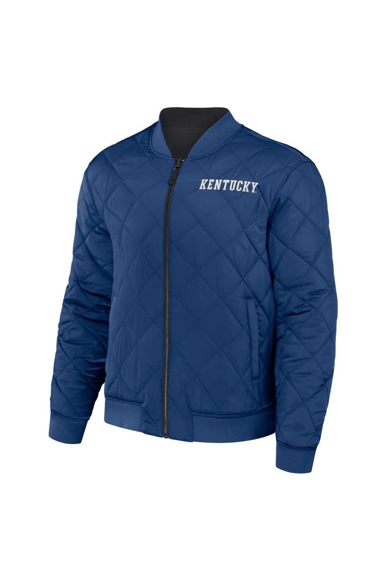 Men's Darius Rucker Collection by Fanatics Black/Royal Kentucky Wildcats Reversible Full-Zip Bomber Jacket, Alternate, color, Black