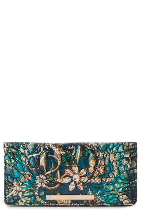 Ady Croc Embossed Leather Wallet