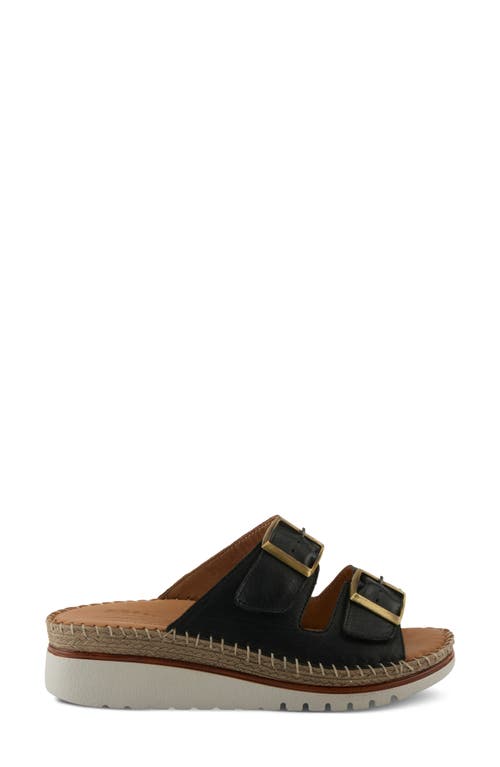 Spring Step Minisia Wedge Sandal In Black