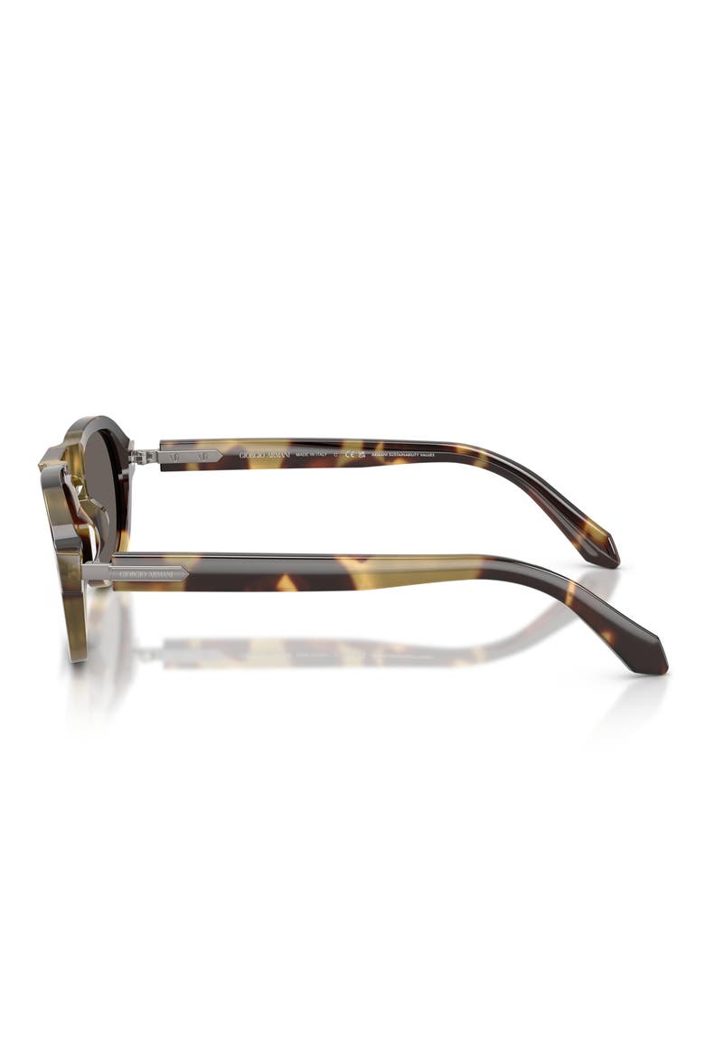 49mm Keyhole Pillow Sunglasses, Alternate, color, BROWN YELLOW HAVANA / GREY