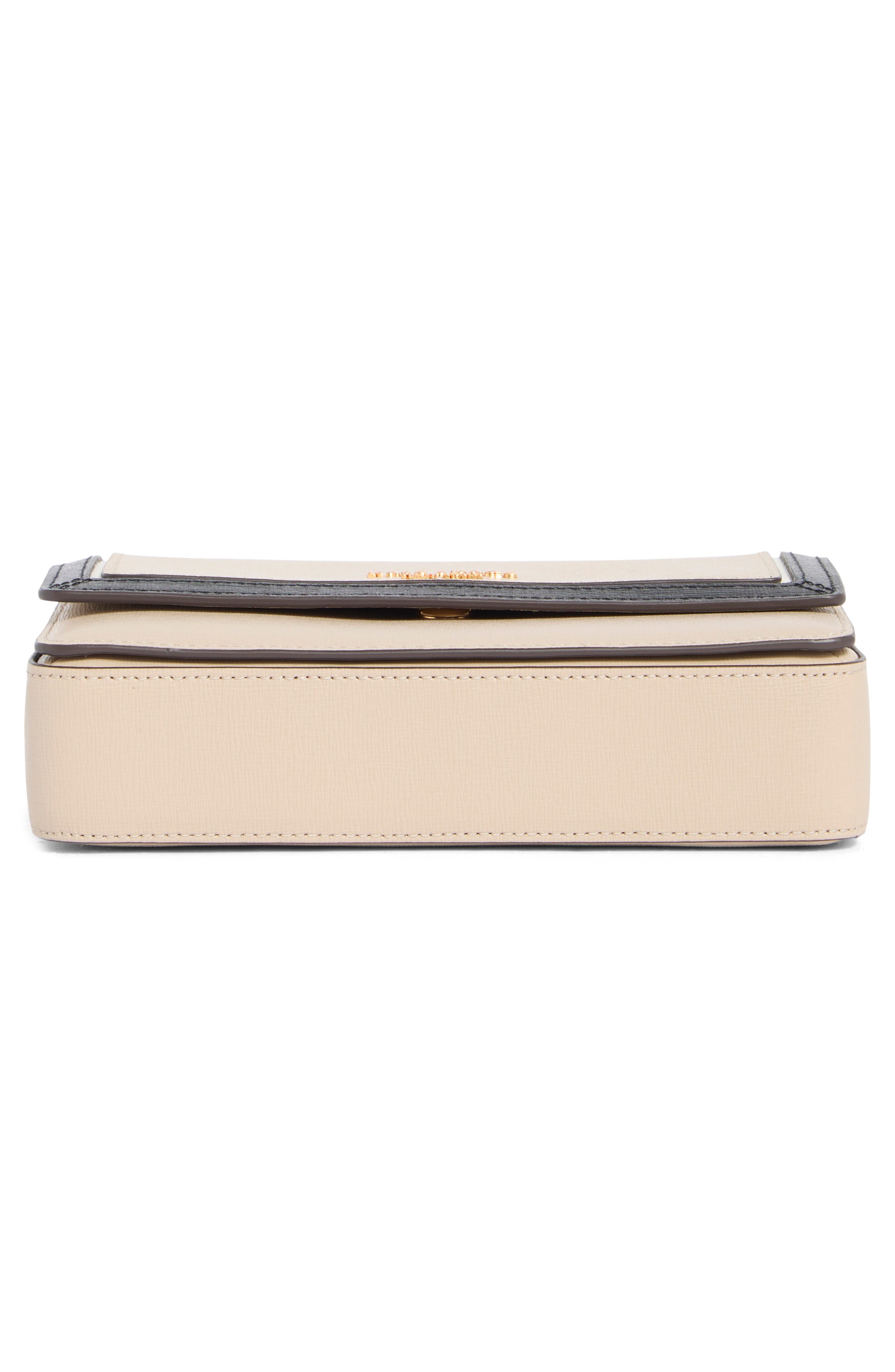 morgan colorblock saffiano leather crossbody bag, Alternate, color, EARTHENWARE