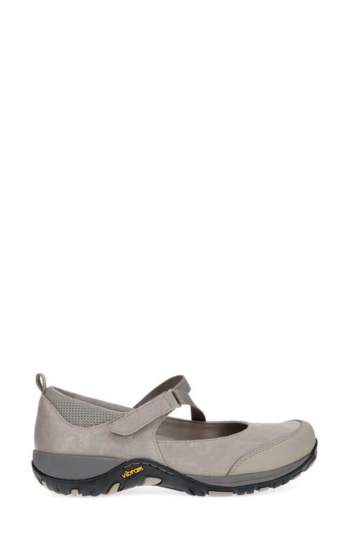 Dansko Primrose Flat In Taupe Burnished Suede