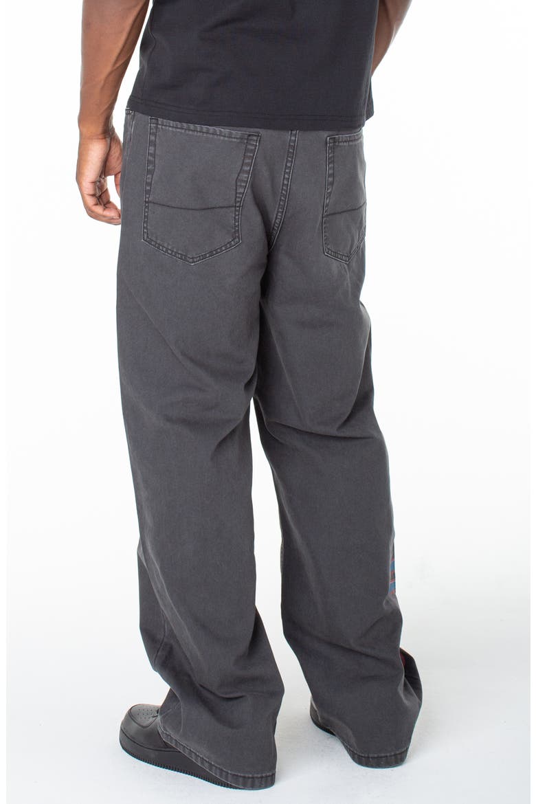 Baggy Contrast Graphic Patch Straight Reaper Pant, Alternate, color, Moonless Night