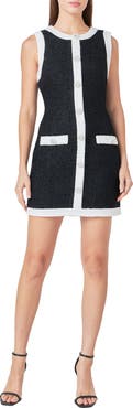 Endless Rose Sleeveless Tweed Minidress