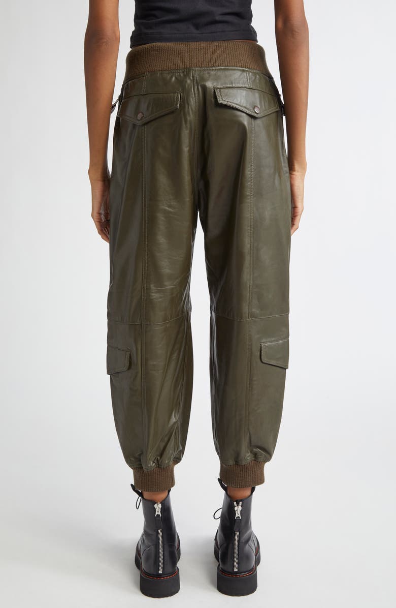 R13 Multipocket Leather Balloon Pants, Alternate, color, 