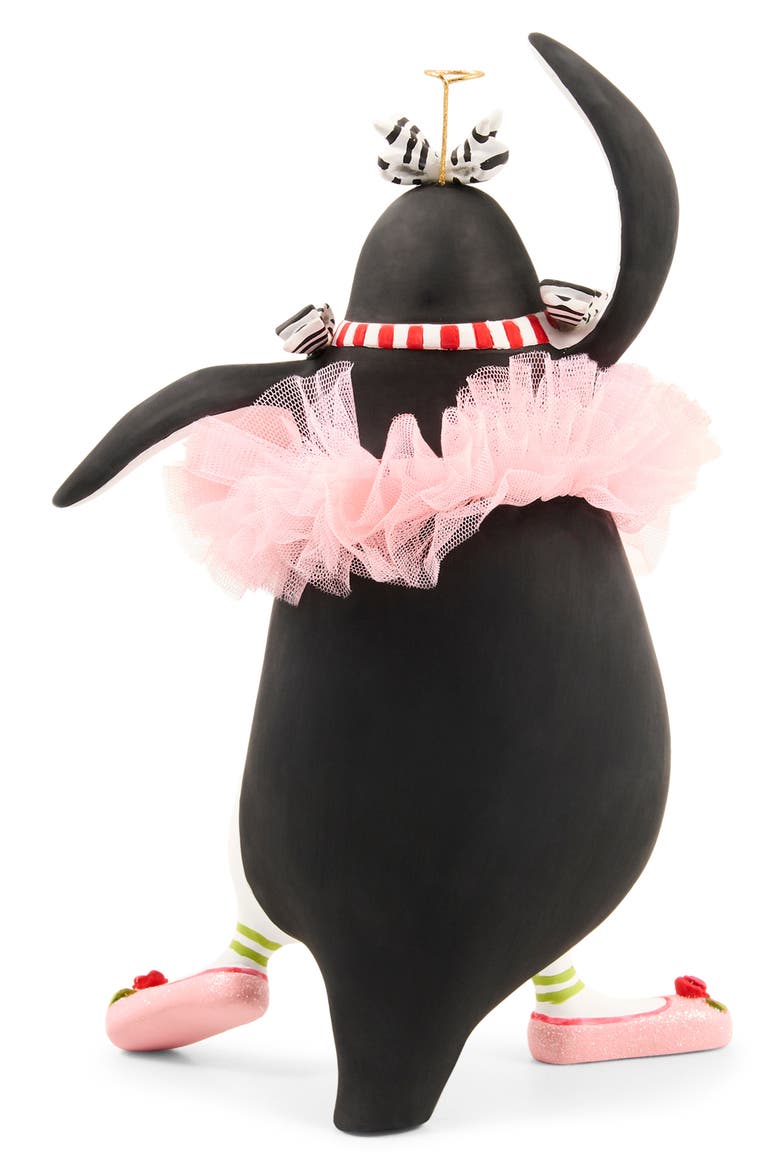 Millicent Penguin Ballerina Ornament, Alternate, color, BLACK