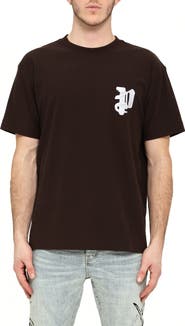 PURPLE BRAND Textured Logo Graphic T-Shirt