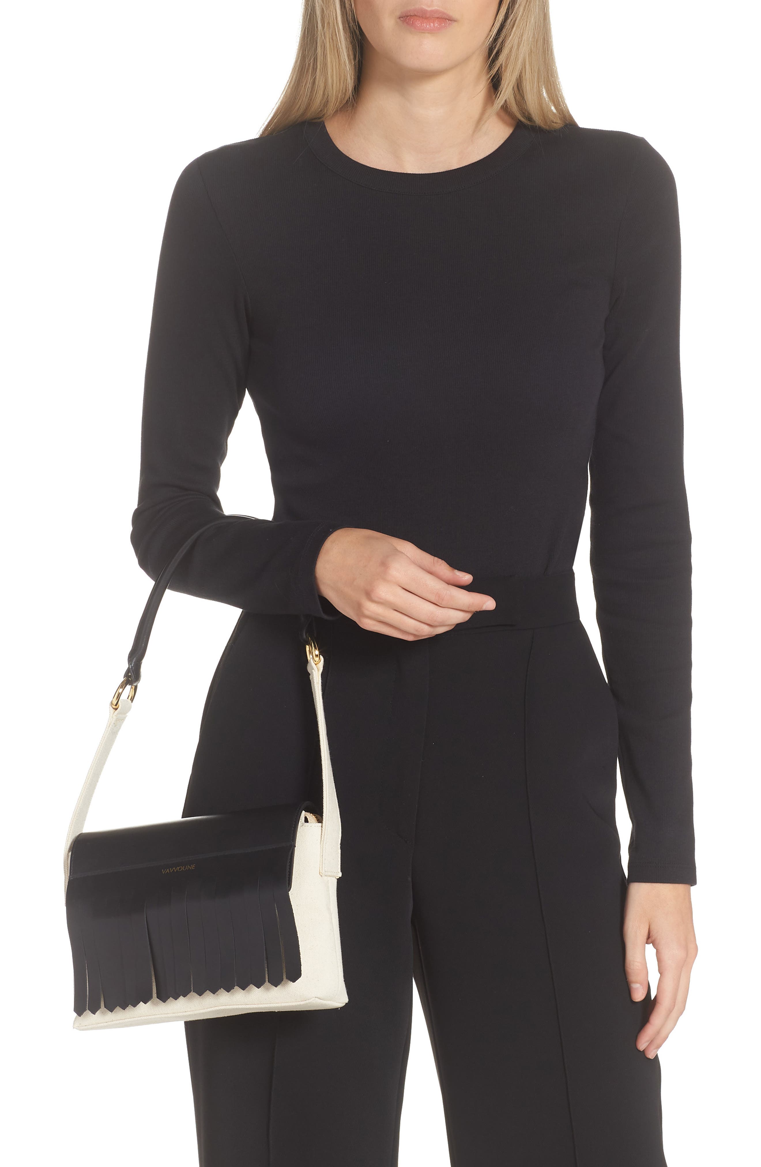 Vavvoune Claret Leather Bag, Alternate, color, 