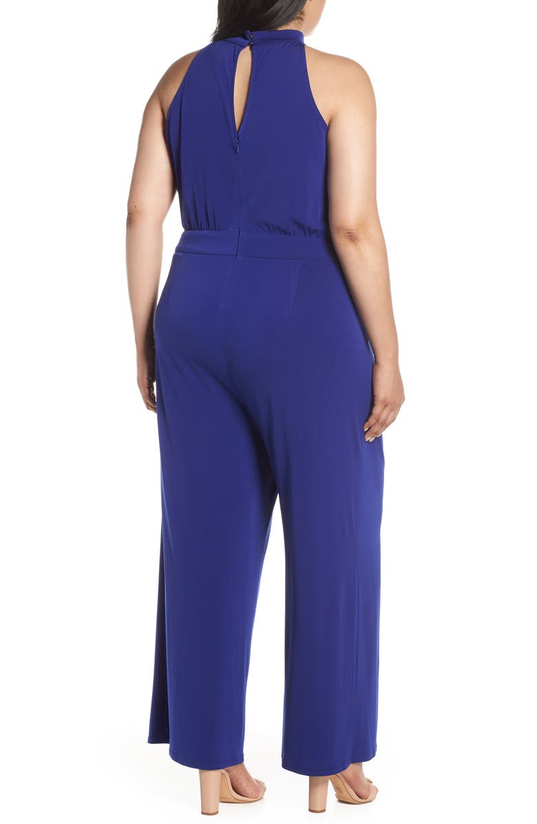 Vince Camuto High Halter Neck Jumpsuit, Alternate, color,