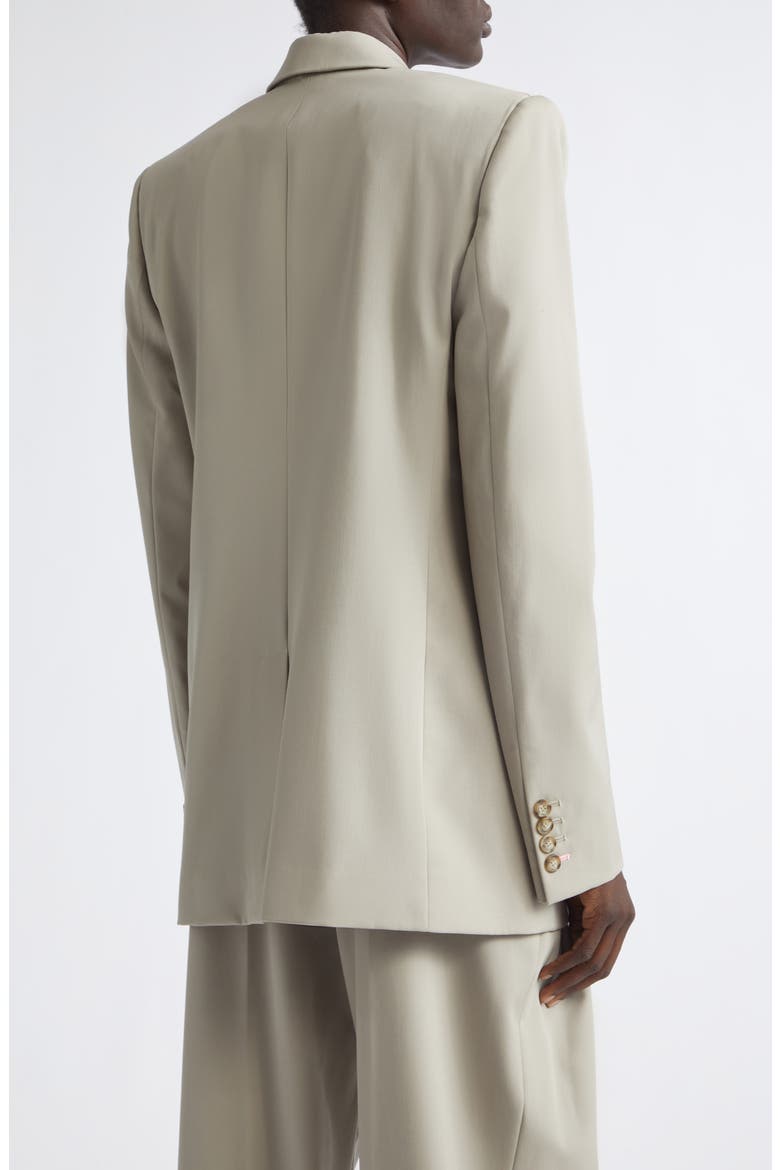 Double Breasted Wool Boyfriend Blazer, Alternate, color, MIST GREY