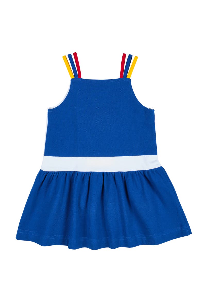 Florence Eiseman Pique Knit Dress With Sailboat, Alternate, color, Royal / White