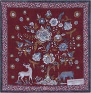 Robert Talbott Collins Garden Double Print Pocket Square