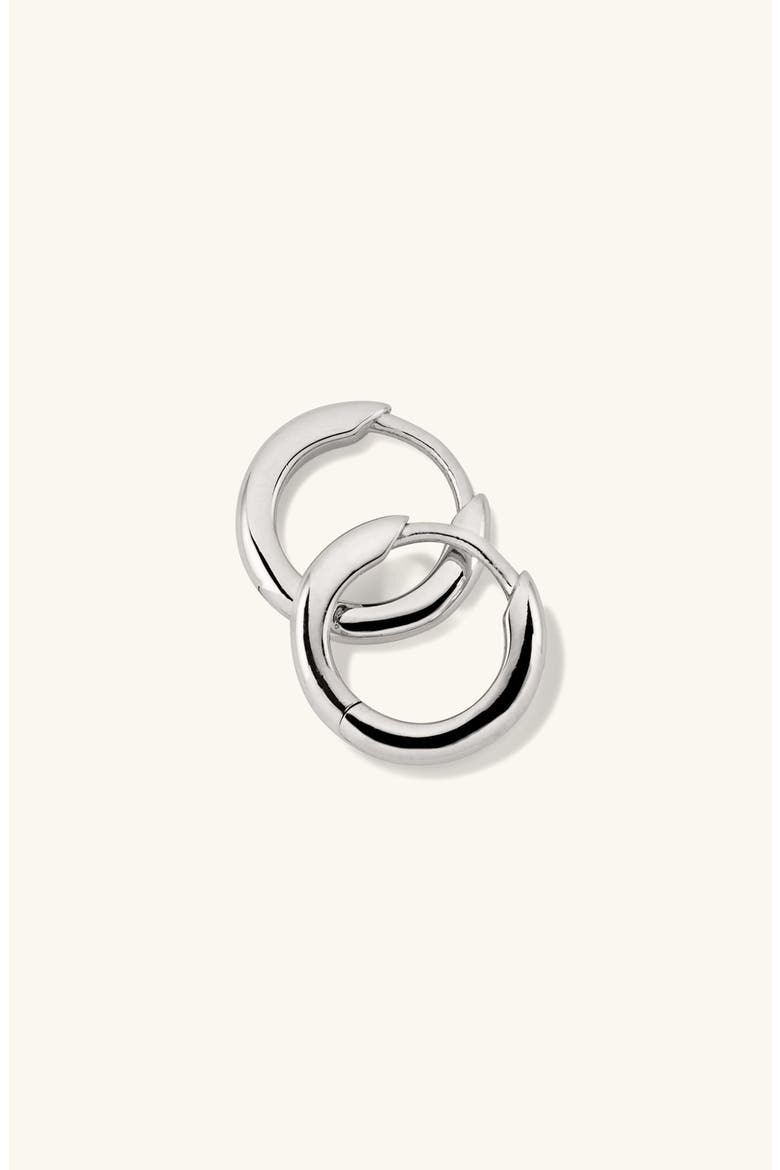 Tube Huggie Hoops, Alternate, color, Sterling Silver
