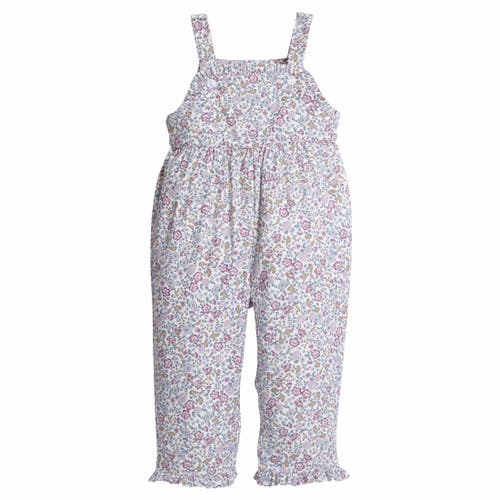Little English Kids' Floral Ruffled Overall In Multi