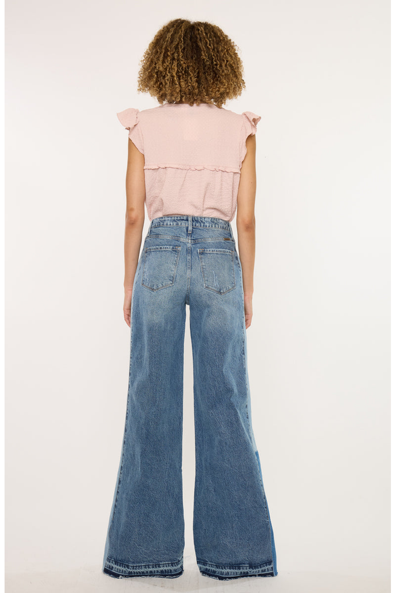 Clover High Rise Wide Leg Jeans, Alternate, color, Medium Wash