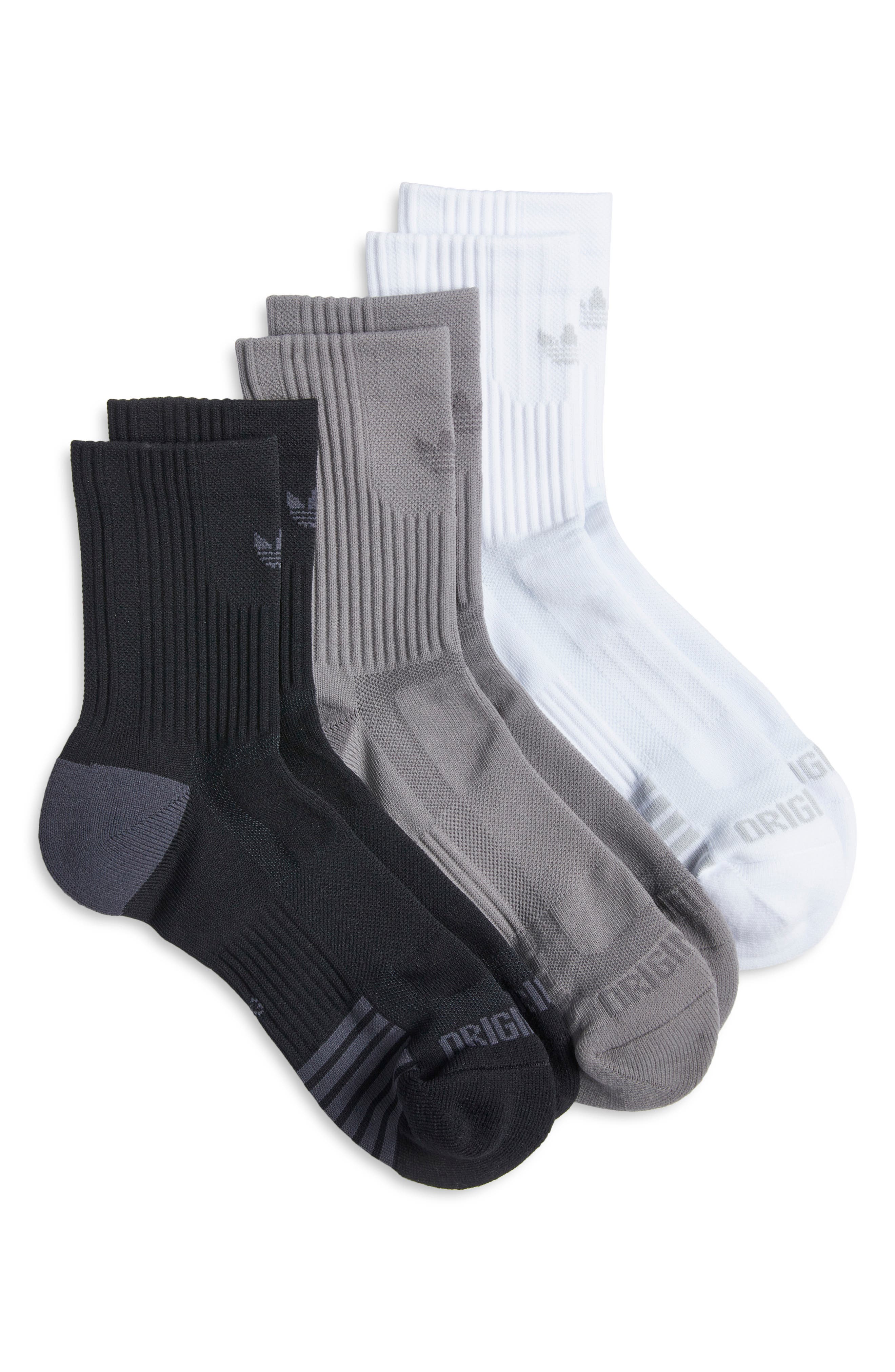 adidas Assorted 3-Pack Originals Tech Crew Socks
