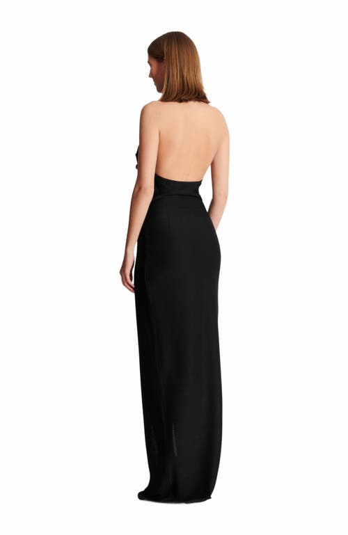 Balmain 6 Buttons Long Halterneck Knit Dress Clothing In Black