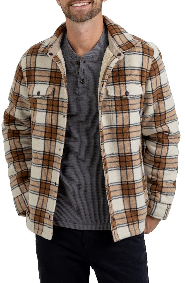 Rainforest Edgewood Bonded Fleece Shirt Jacket, Alternate, color, 