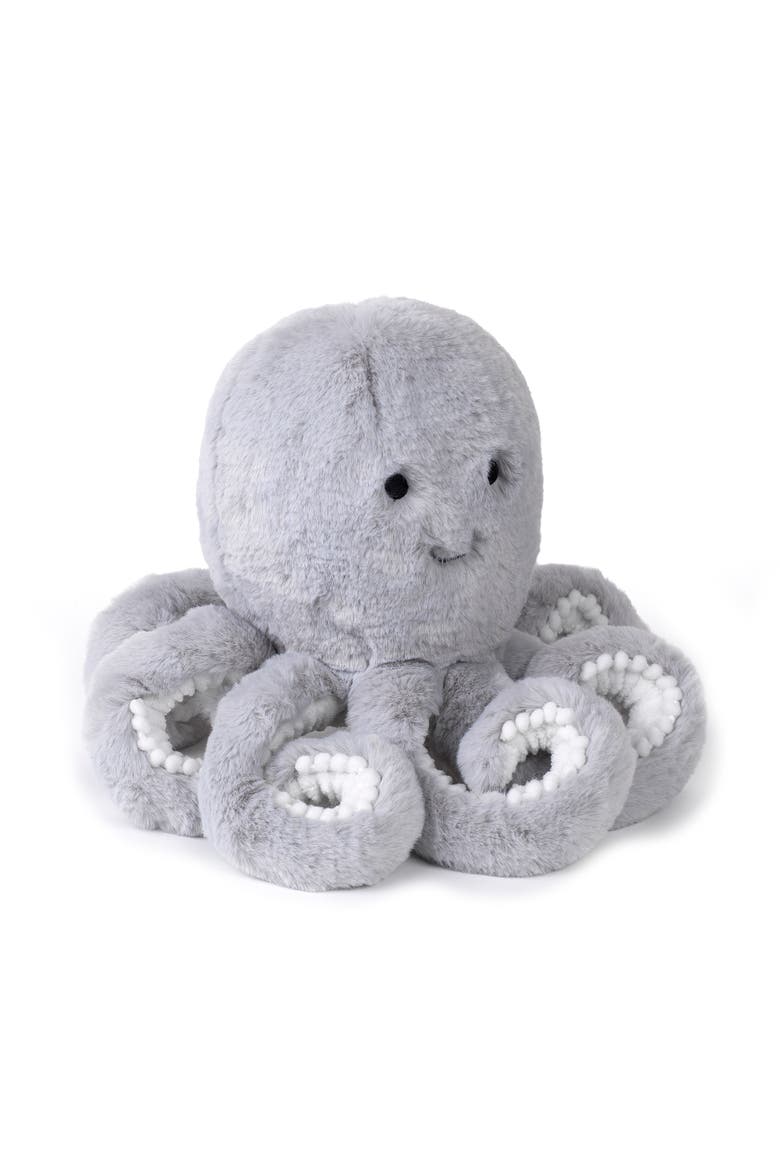 Ocean Blue Plush Octopus Stuffed Animal Toy - Inky, Alternate, color, Blue