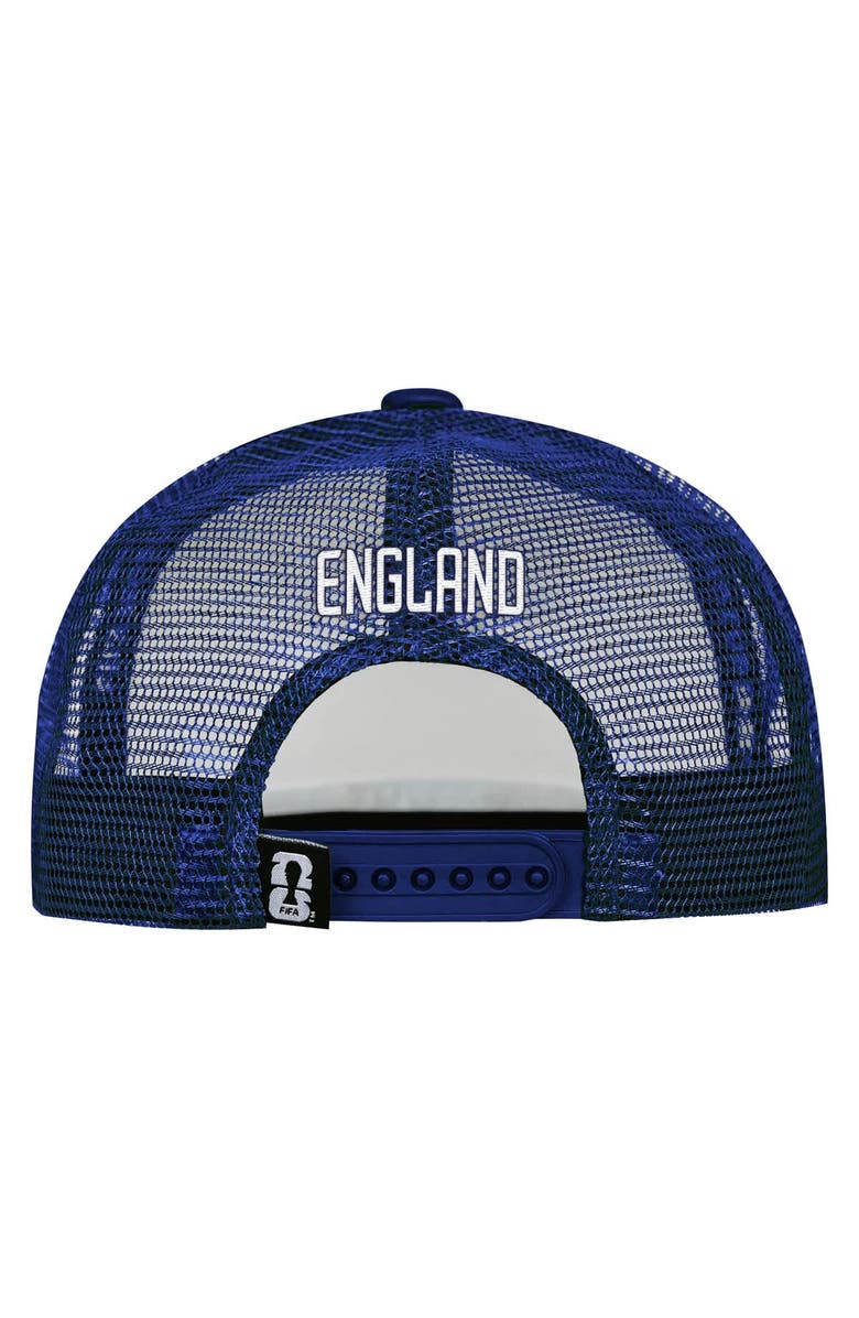 Outerstuff Men's Outerstuff  White/Royal England National Team Defender Adjustable Trucker Hat, Alternate, color, White