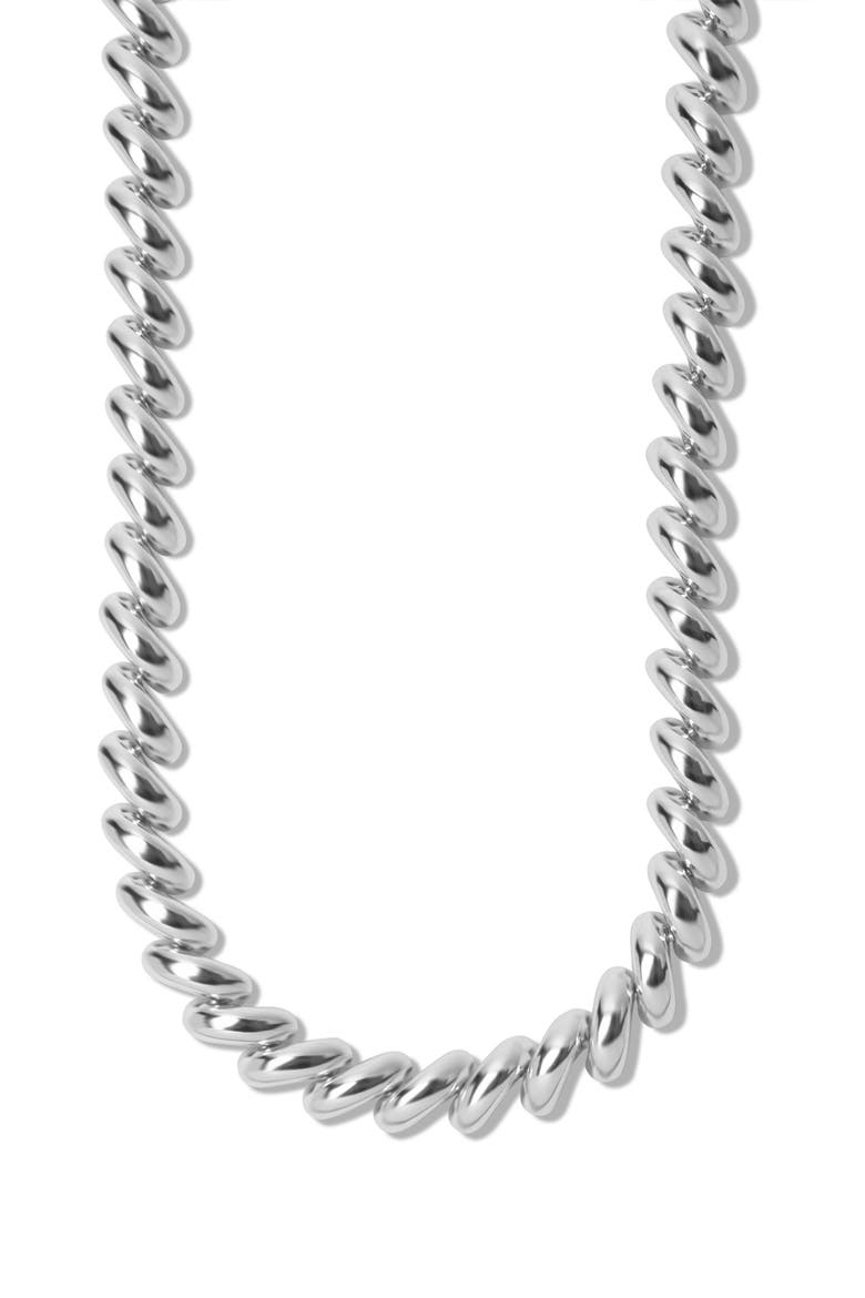 Mini San Marco Necklace, Main, color, SILVER