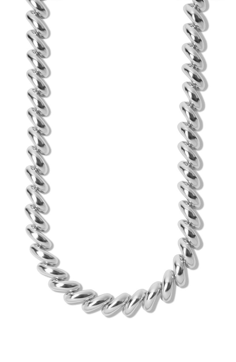 ARGENTO VIVO Mini San Marco Necklace, Main, color, Silver