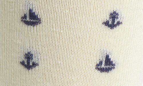 Nordstrom Nautical Pattern Socks In Nude