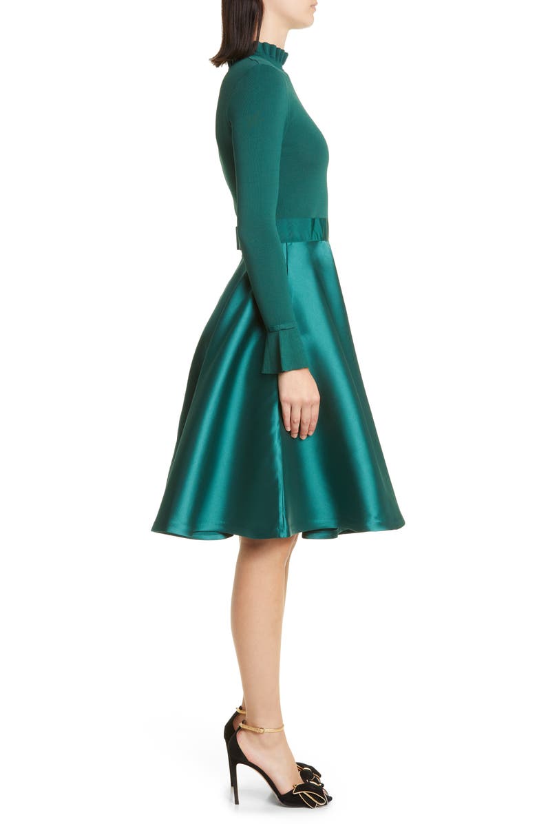 Ted Baker London Zadi Mix Media Long Sleeve Dress, Alternate, color,
