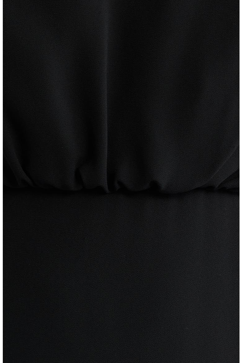 Soufflé Chiffon Sleeveless Dress, Alternate, color, BLACK