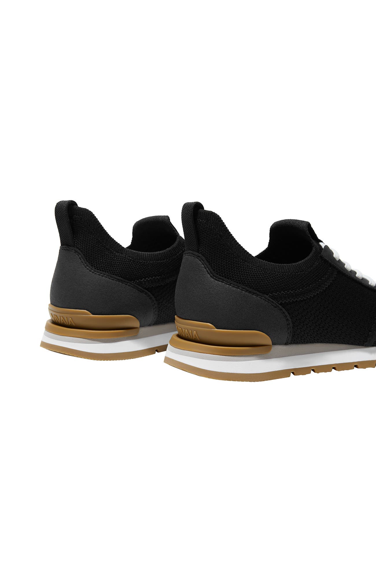 VIVAIA Mix-Texture Slip-On Sneakers, Alternate, color, Black