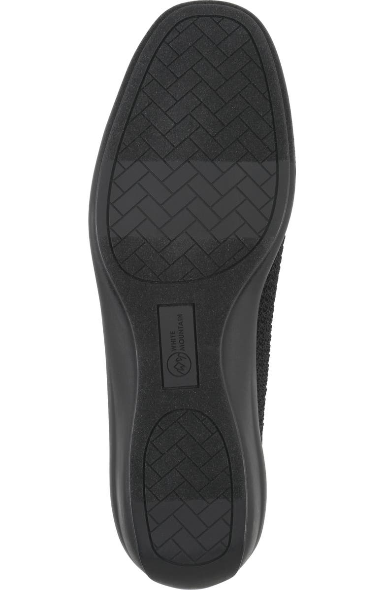 White Mountain Footwear Florian Ballet Flat, Alternate, color, Black Fabric