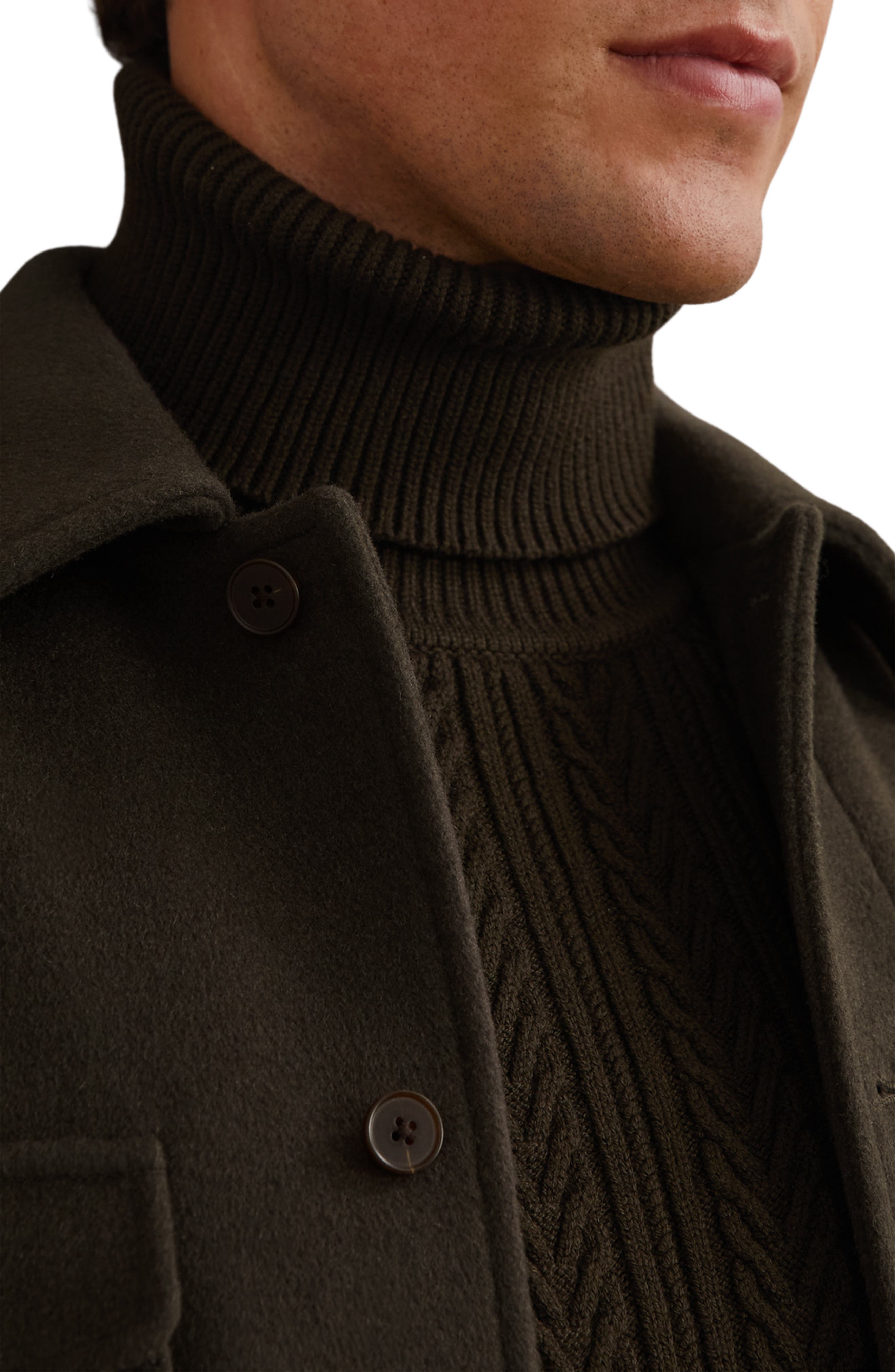 Liam Wool Blend Overshirt - image 2