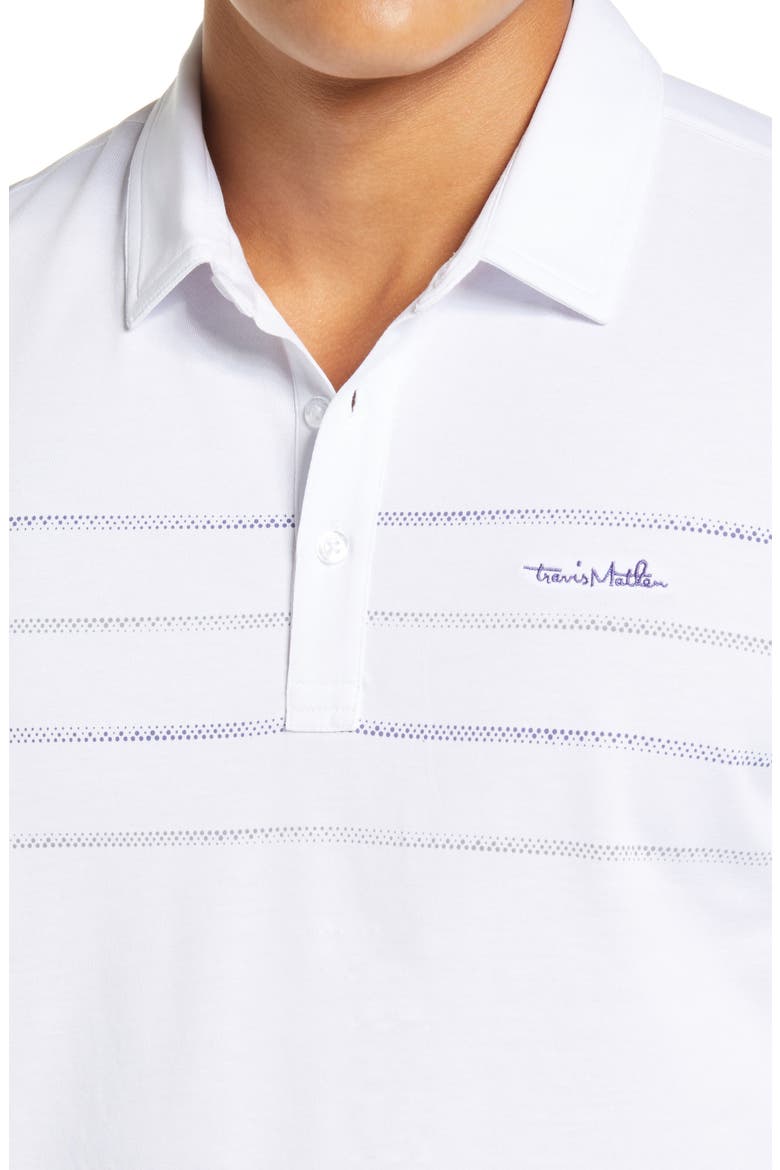 River Rafter Stripe Polo, Alternate, color, WHITE