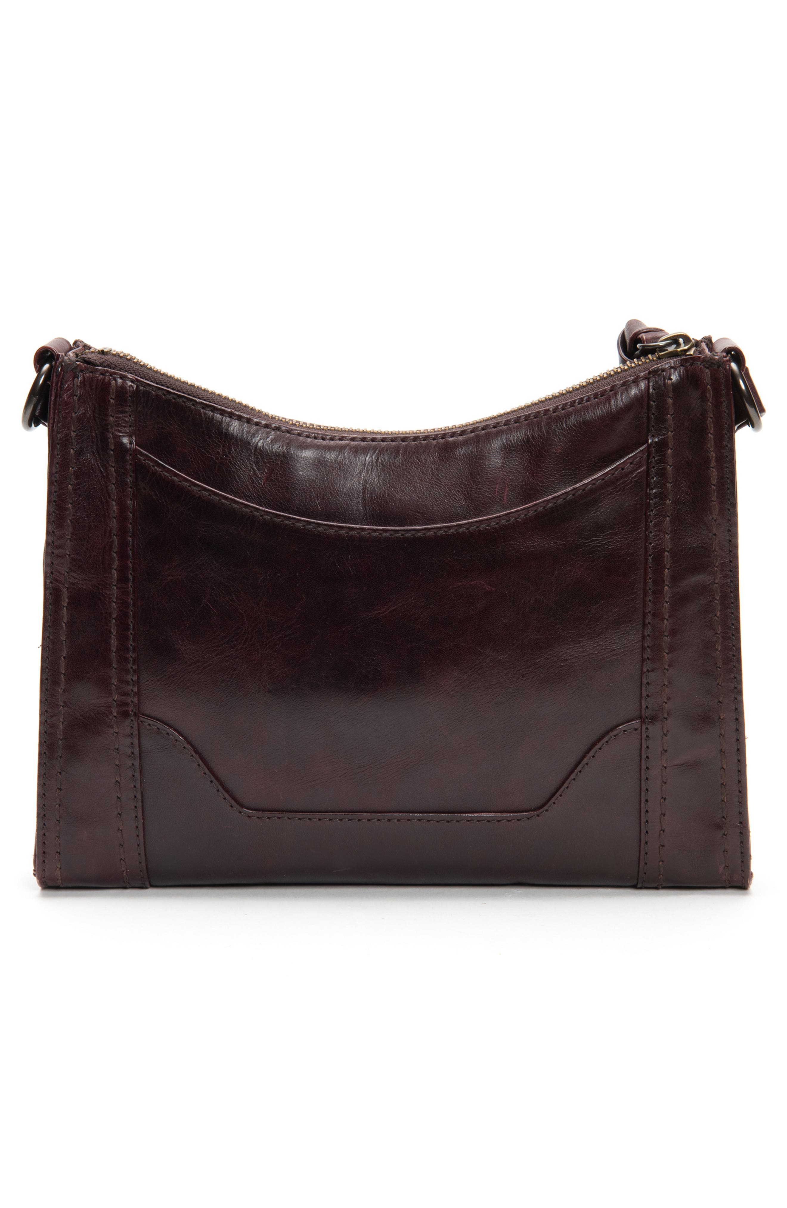 Melissa Leather Crossbody Bag, Alternate, color, MERLOT