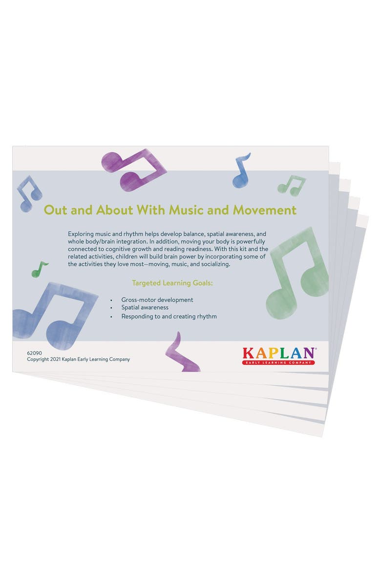Kaplan Early Learning Company Out and About With Music & Movement Kit, Alternate, color,