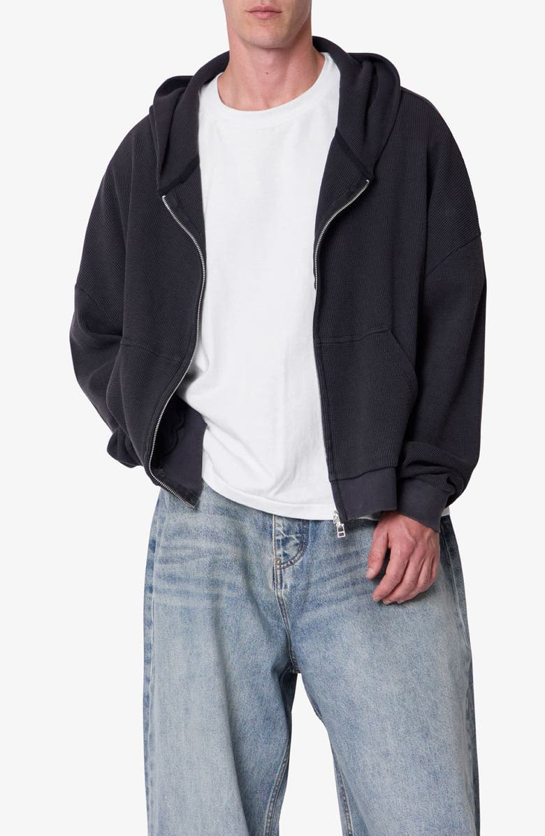 mnml Thermal Front Zip Hoodie, Alternate, color, 