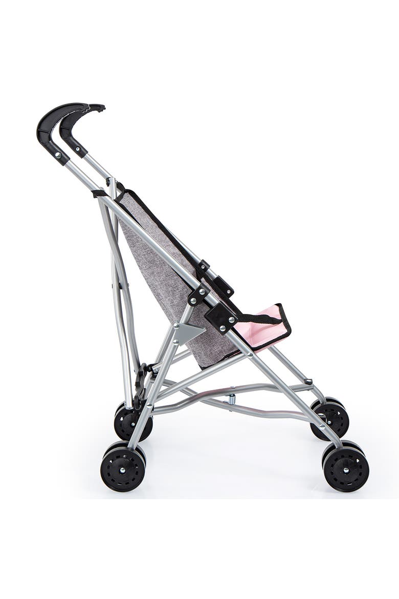 Umbrella Stroller for 18 Inch Dolls, Foldable Grey, Alternate, color, Gray