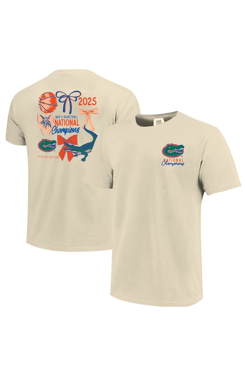 IMAGE ONE Women's Natural Florida Gators 2025 NCAA Men's Basketball National Champions Comfort Colors T-Shirt, Alternate, color, 