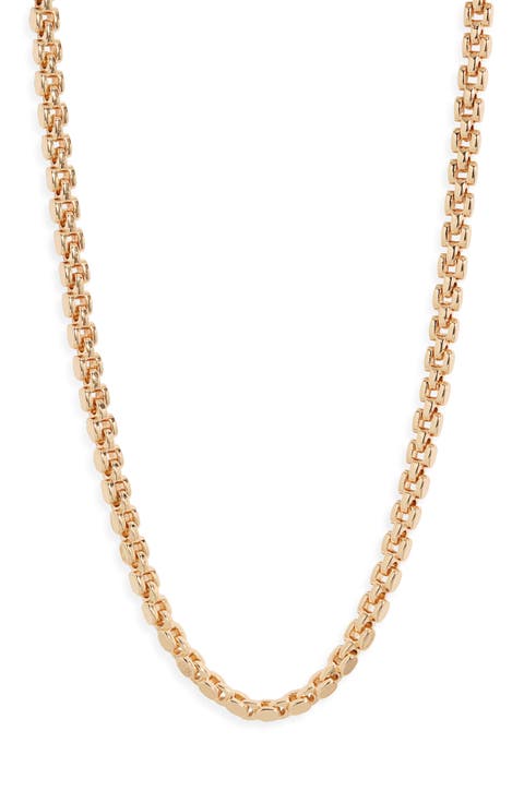 Square Link Chain Necklace