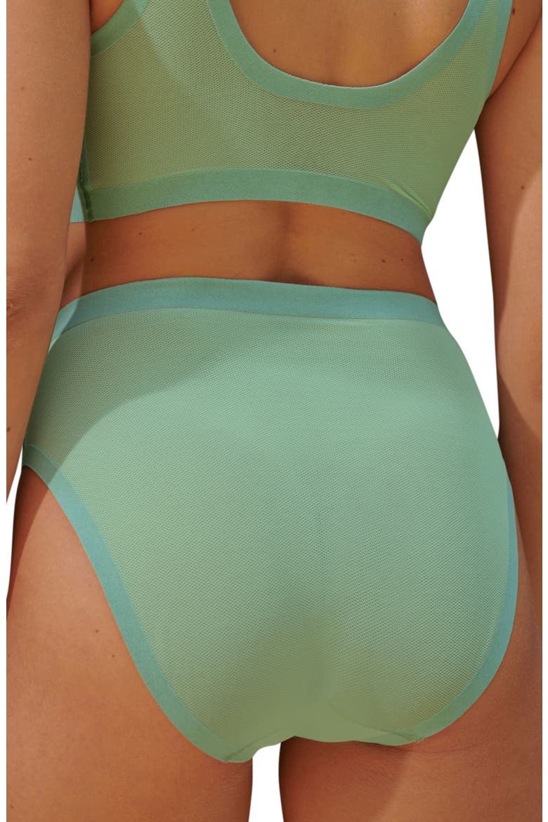 2-Pack Sheer High Waist Panties, Alternate, color, MINT